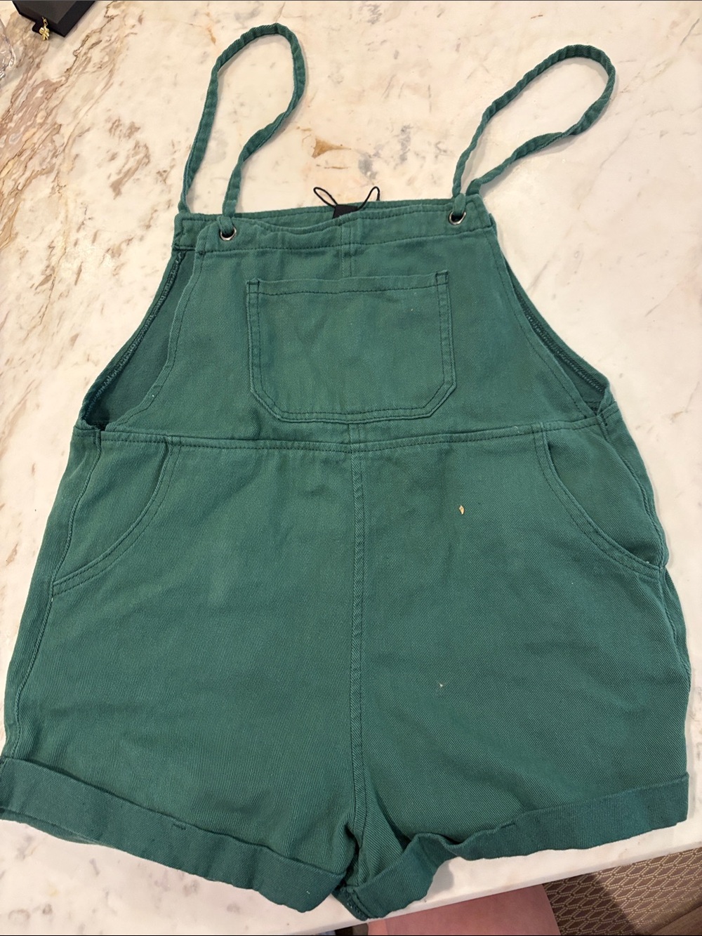 Cider Olive Green Cotton Overalls
